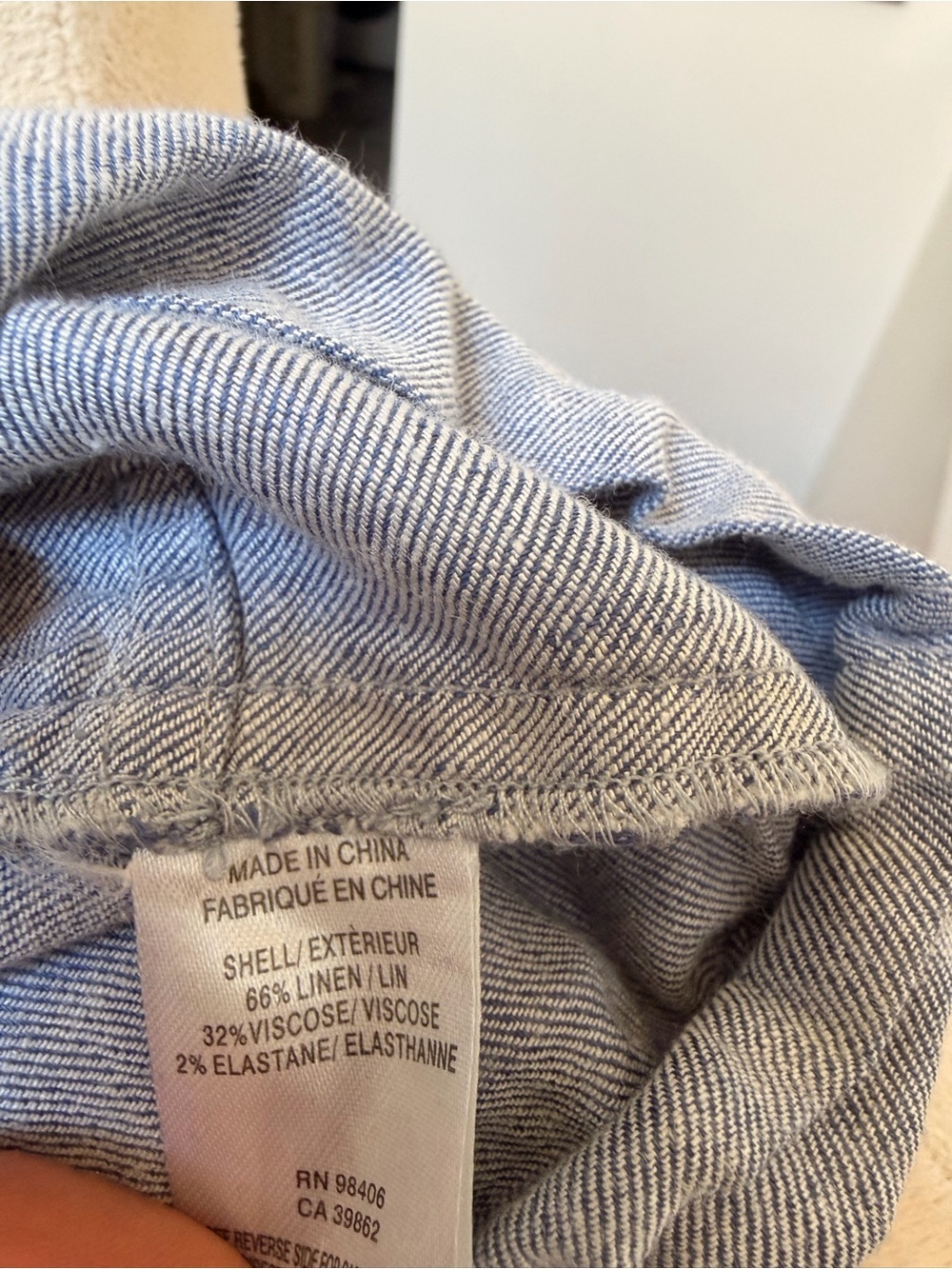 Theory Size 12 Light Blue Drawstring Shirt Dress Pockets 3/4 sleeve lightweight - Picture 6 of 9